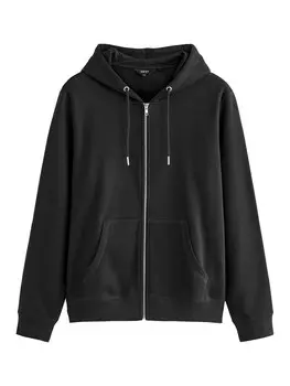 Толстовка с капюшоном на молнии Next Zip-Up Hoodie, черный