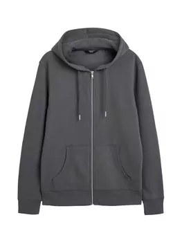 Толстовка с капюшоном на молнии Next Zip-Up Hoodie, темно-серый