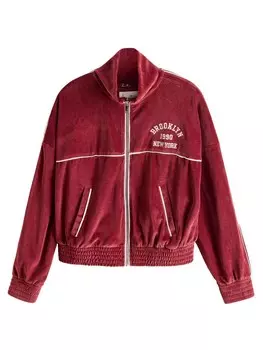 Толстовка с капюшоном на молнии Next Zip-Up Hoodie, темно-красный