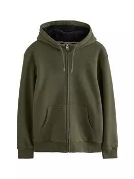 Толстовка с капюшоном на молнии Next Zip-Up Hoodie, хаки
