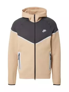 Толстовка с капюшоном на молнии Nike Sportswear Zip-Up Hoodie SSNL TF+, бежевый