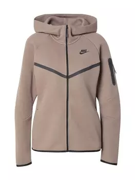 Толстовка с капюшоном на молнии Nike Sportswear TECH FLEECE 2, цвет Mocha