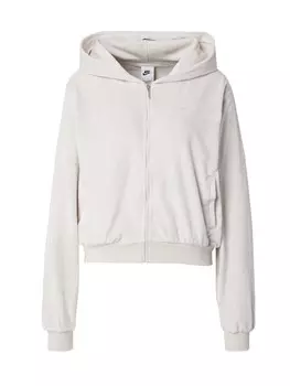 Толстовка с капюшоном на молнии Nike Sportswear, светло-бежевый