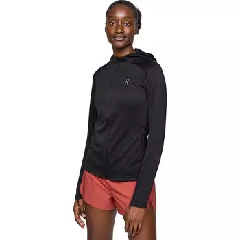 Толстовка с капюшоном на молнии On Running, черный