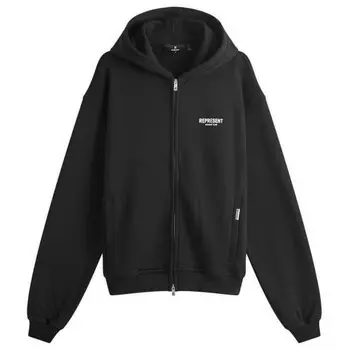Толстовка с капюшоном на молнии Owners Club Represent, черный