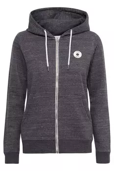 Толстовка с капюшоном на молнии Oxmo Zip-Up Hoodie HELNA, темно-серый