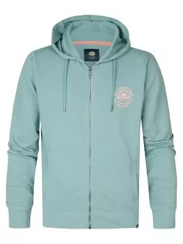 Толстовка с капюшоном на молнии Petrol Industries, темно-синий