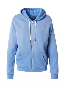 Толстовка с капюшоном на молнии Polo Ralph Lauren Zip-Up Hoodie, синий деним