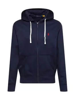 Толстовка с капюшоном на молнии Polo Ralph Lauren Zip-Up Hoodie, темно-синий