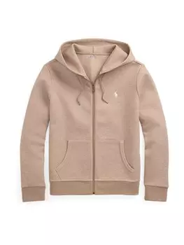 Толстовка с капюшоном на молнии Polo Ralph Lauren Zip-Up Hoodie, пятнистый бежевый