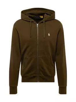 Толстовка с капюшоном на молнии Polo Ralph Lauren Zip-Up Hoodie, зеленый