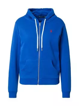 Толстовка с капюшоном на молнии Polo Ralph Lauren, королевский синий