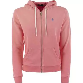 Толстовка с капюшоном на молнии Polo Ralph Lauren, фуксия