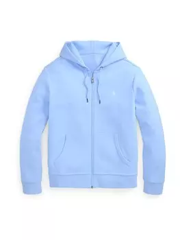Толстовка с капюшоном на молнии Polo Ralph Lauren, светло-синий