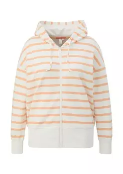 Толстовка с капюшоном на молнии QS Zip-Up Hoodie, цвет pastel orange