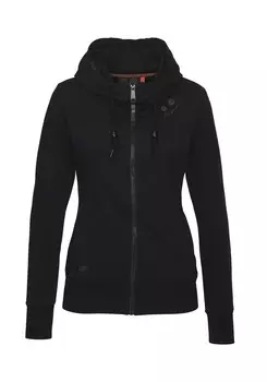 Толстовка с капюшоном на молнии Ragwear Zip-Up Hoodie, черный
