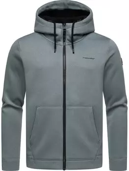 Толстовка с капюшоном на молнии Ragwear Zip-Up Hoodie Fabian, базальтовый серый