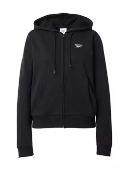 Толстовка с капюшоном на молнии Reebok, черный