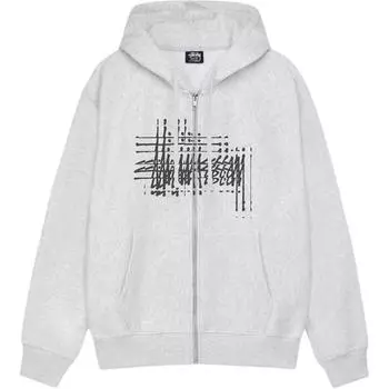 Толстовка с капюшоном на молнии Refracted Stussy, Marine Blue