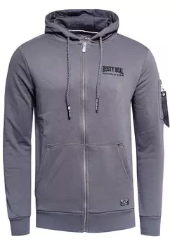 Толстовка с капюшоном на молнии Rusty Neal, антрацит