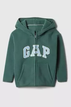 Толстовка с капюшоном на молнии с логотипом (6 мес 5 лет) Gap, зеленый