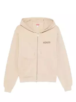 Толстовка с капюшоном на молнии с логотипом KENZO, нейтральный