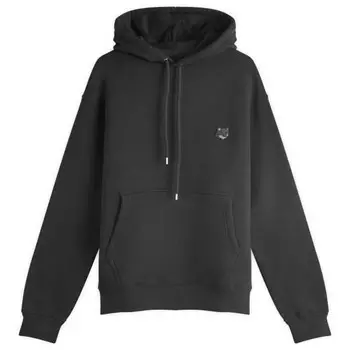 Толстовка с капюшоном на молнии с нашивкой в виде головы лисы от Maison kitsune Maison Kitsun, черный