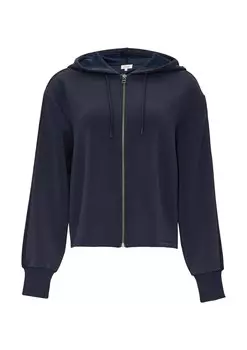 Толстовка с капюшоном на молнии s.Oliver Zip-Up Hoodie, темно-синий