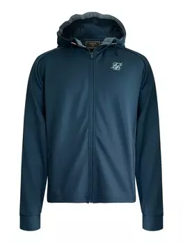 Толстовка с капюшоном на молнии SikSilk, синий