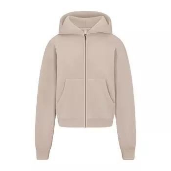 Толстовка с капюшоном на молнии SKIMS, цвет stone
