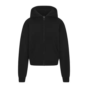 Толстовка с капюшоном на молнии SKIMS, цвет washed onyx