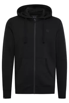 Толстовка с капюшоном на молнии !Solid BENE ZIP, черный