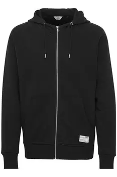 Толстовка с капюшоном на молнии !Solid Zip-Up Hoodie Lenz, черный