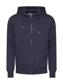 Толстовка с капюшоном на молнии !Solid Zip-Up Hoodie Morgan, темно-серый