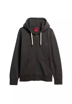 Толстовка с капюшоном на молнии Superdry, черный