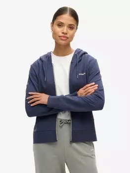 Толстовка с капюшоном на молнии Superdry, цвет Lauren Navy