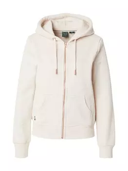 Толстовка с капюшоном на молнии Superdry Essential, бежевый