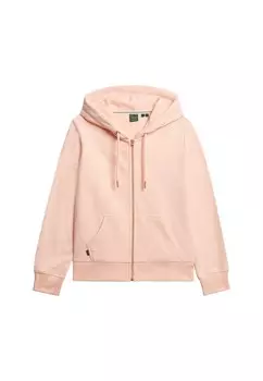 Толстовка с капюшоном на молнии Superdry Essential, розовый
