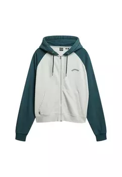 Толстовка с капюшоном на молнии Superdry Essential, белый