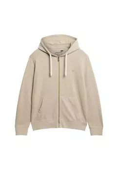 Толстовка с капюшоном на молнии Superdry Essential, хаки