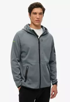 Толстовка с капюшоном на молнии Superdry, темно-синий