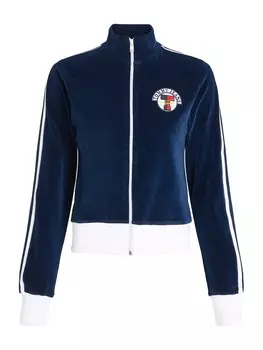 Толстовка с капюшоном на молнии Tommy Jeans Zip-Up Hoodie, темно-синий