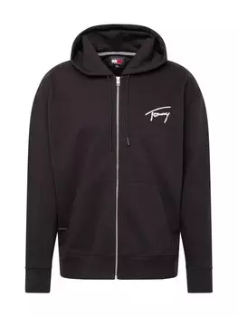 Толстовка с капюшоном на молнии Tommy Jeans, черный