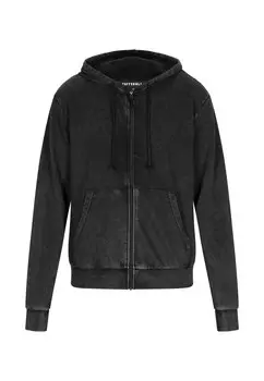 Толстовка с капюшоном на молнии TUFFSKULL, черный