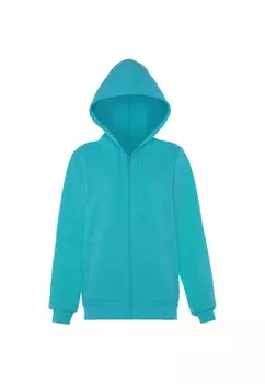 Толстовка с капюшоном на молнии UCY Zip-Up Hoodie, бирюзовый
