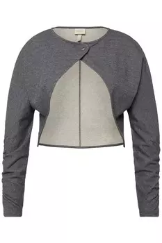 Толстовка с капюшоном на молнии Ulla Popken Zip-Up Hoodie, морской синий