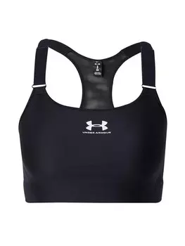 Толстовка с капюшоном на молнии UNDER ARMOUR Bralette Zip-Up Hoodie, черный