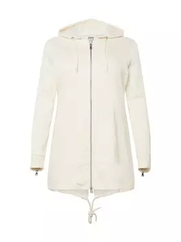 Толстовка с капюшоном на молнии Urban Classics Zip-Up Hoodie, кремовый