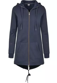 Толстовка с капюшоном на молнии Urban Classics Zip-Up Hoodie, темно-синий