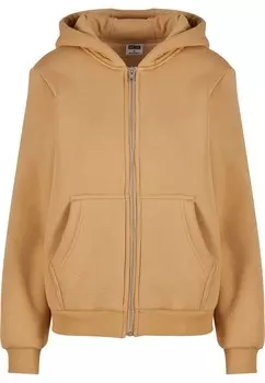 Толстовка с капюшоном на молнии Urban Classics, темно-бежевый